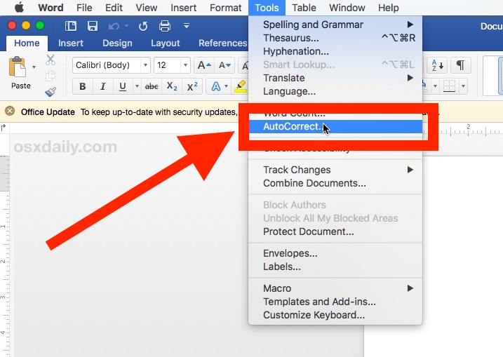 change the author of comments in word for mac